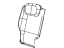 Mopar 1RE401DVAA Rear Seat Back Cover