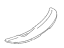 Mopar MB770303 Spoiler-Air Rear(Lamp Black)