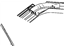 Mopar 4724329AC RETAINER-WEATHERSTRIP