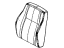 Mopar 5VH05DK2AA Front Seat Back Cover