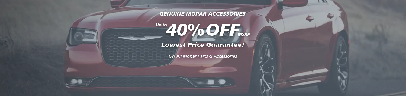 Genuine Mopar accessories, Guaranteed low prices
