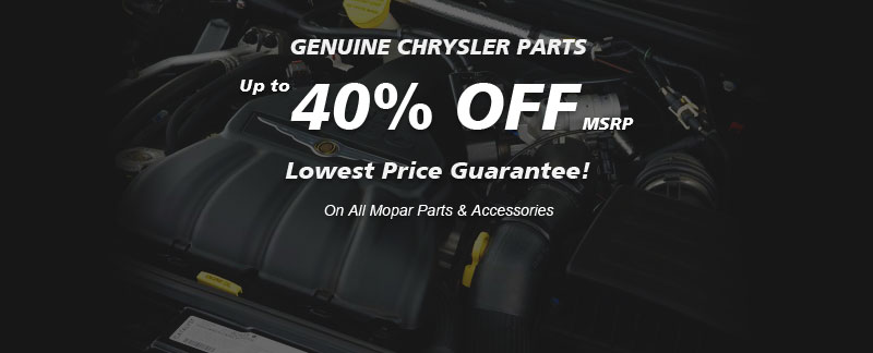 Genuine Chrysler parts, Guaranteed low prices