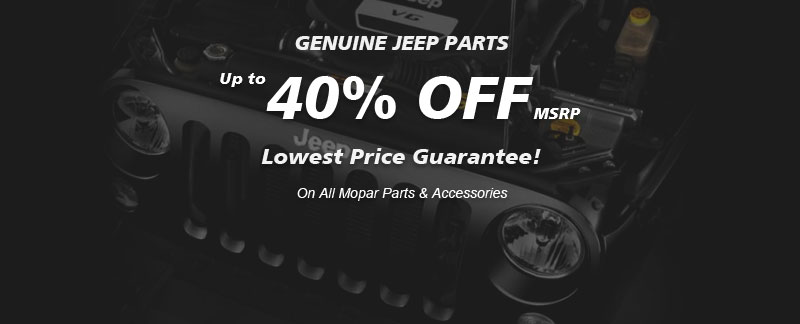 Genuine Jeep parts, Guaranteed low prices