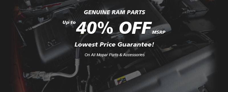 Genuine Ram parts, Guaranteed low prices