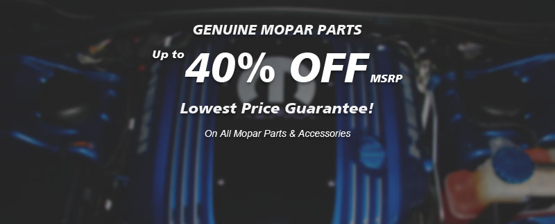 Genuine Mopar parts, Guaranteed low prices