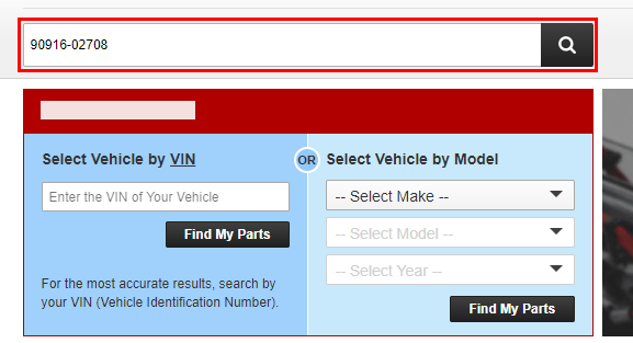 How can I search by part number?